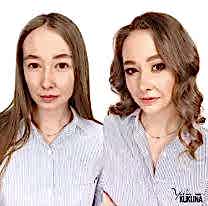 накрашенная и ненакрашенная