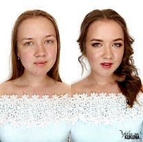 до и после посещения визажиста